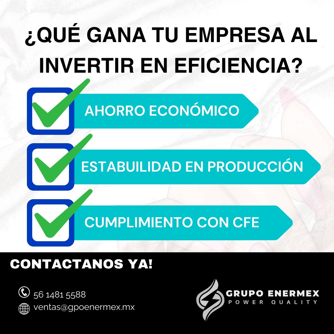 ¡Maximiza tus beneficios! Conoce cómo podemos llevar tu empresa al siguiente nivel.
Correo: ventas@gpoenermex.mx

Teléfono: 56 1481 5588

Sitio web: zurl.co/doxTY 

#EficienciaEnergetica #InversionInteligente #AhorroEconomico #Estabilidad #GrupoEnermex