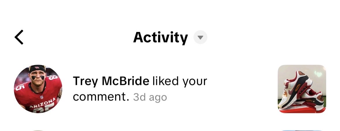JC_FEL1X's tweet photo. @mcbtrey @SadAZCardsFan That’s not you? Pain. Literally bragged about you liking my comment to my coworkers 😭 https://t.co/xNTAknjr3J
