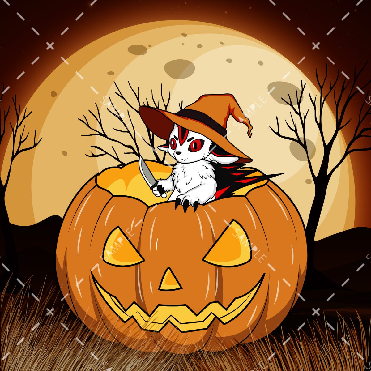 onlyvemi's tweet photo. Halloween time means Halloween commission time 🎃🩸

#Commission #Halloween #Pokemon #illustration https://t.co/ceto77V1Er