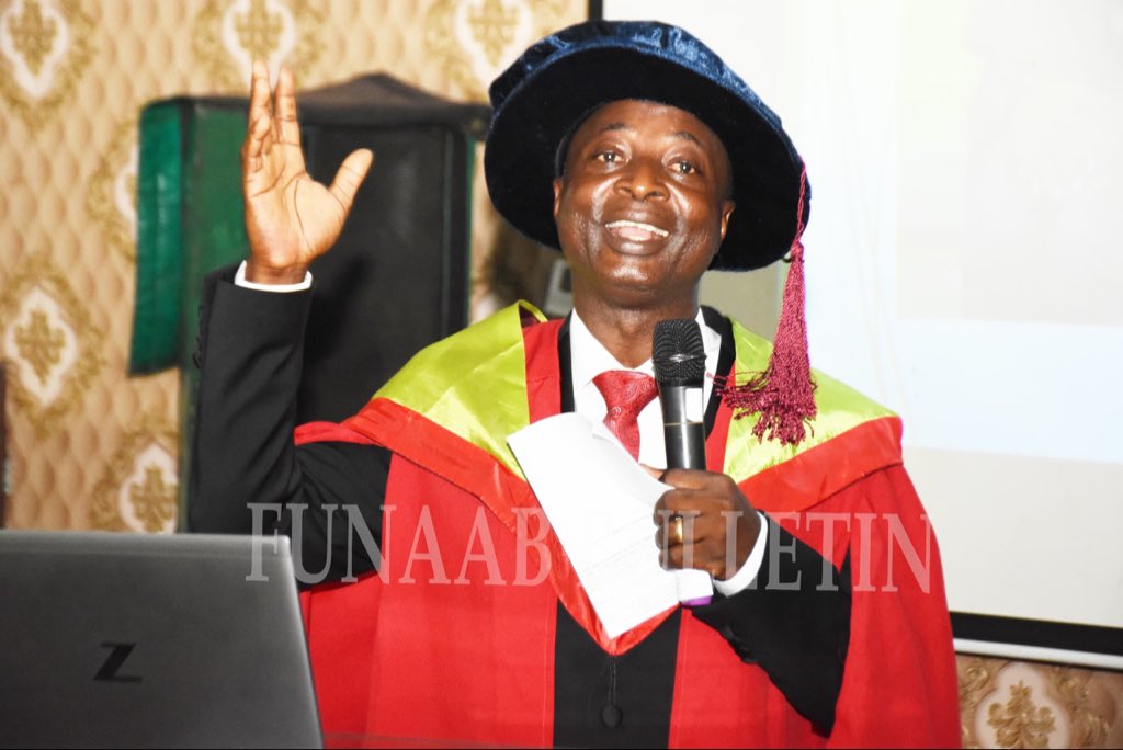 FUNAABNigeria's tweet image. FUNAAB’s 106th Inaugural Lecturer Calls for Improved Animal Welfare, Gives Department ₦1 Million

By Emeka Oluka &amp;amp; Bolanle Olawepo

The 106th Inaugural Lecturer of the Federal University of Agriculture, Abeokuta (FUNAAB), Prof. Adetola Ajadi on behalf of his siblings, announced…