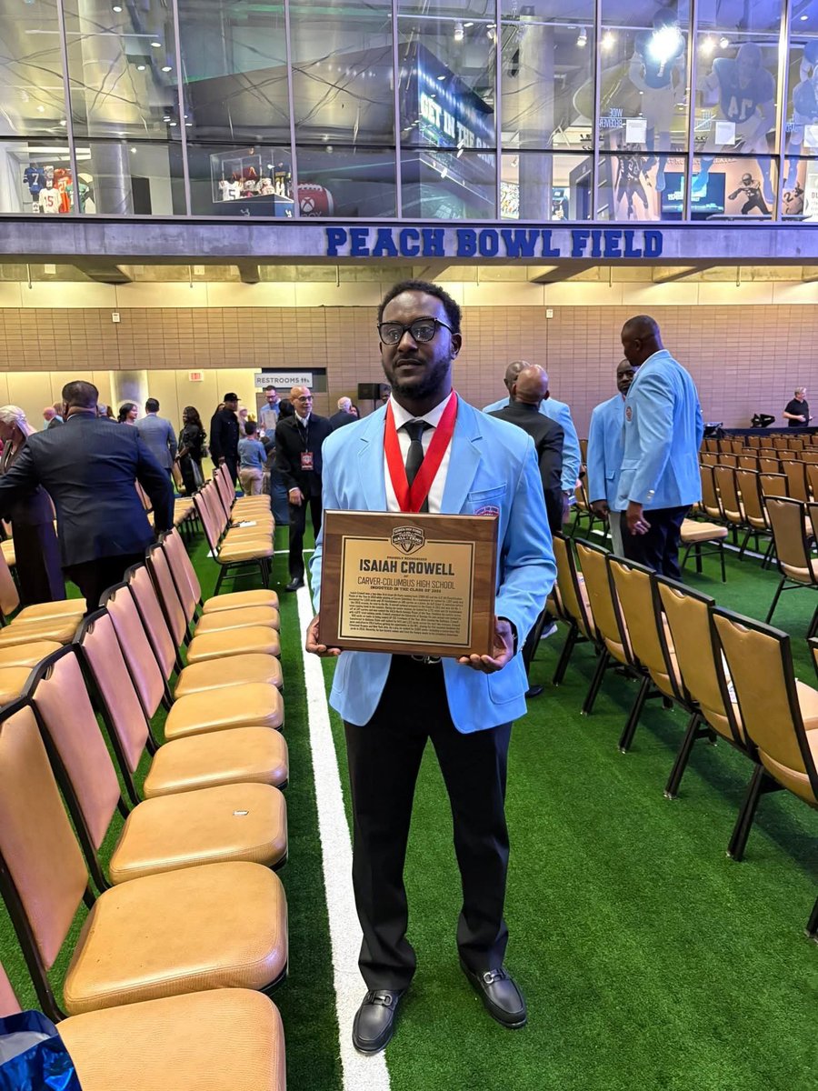 BamaStateSports's tweet image. 🏆 Congratulations, Isaiah Crowell!

Former Hornet running back Isaiah Crowell has been inducted into the Georgia Sports High School Hall of Fame!

During his time at Alabama State, Crowell rushed for 1,963 yards and 19 touchdowns across two seasons (2012–2013) — including a…