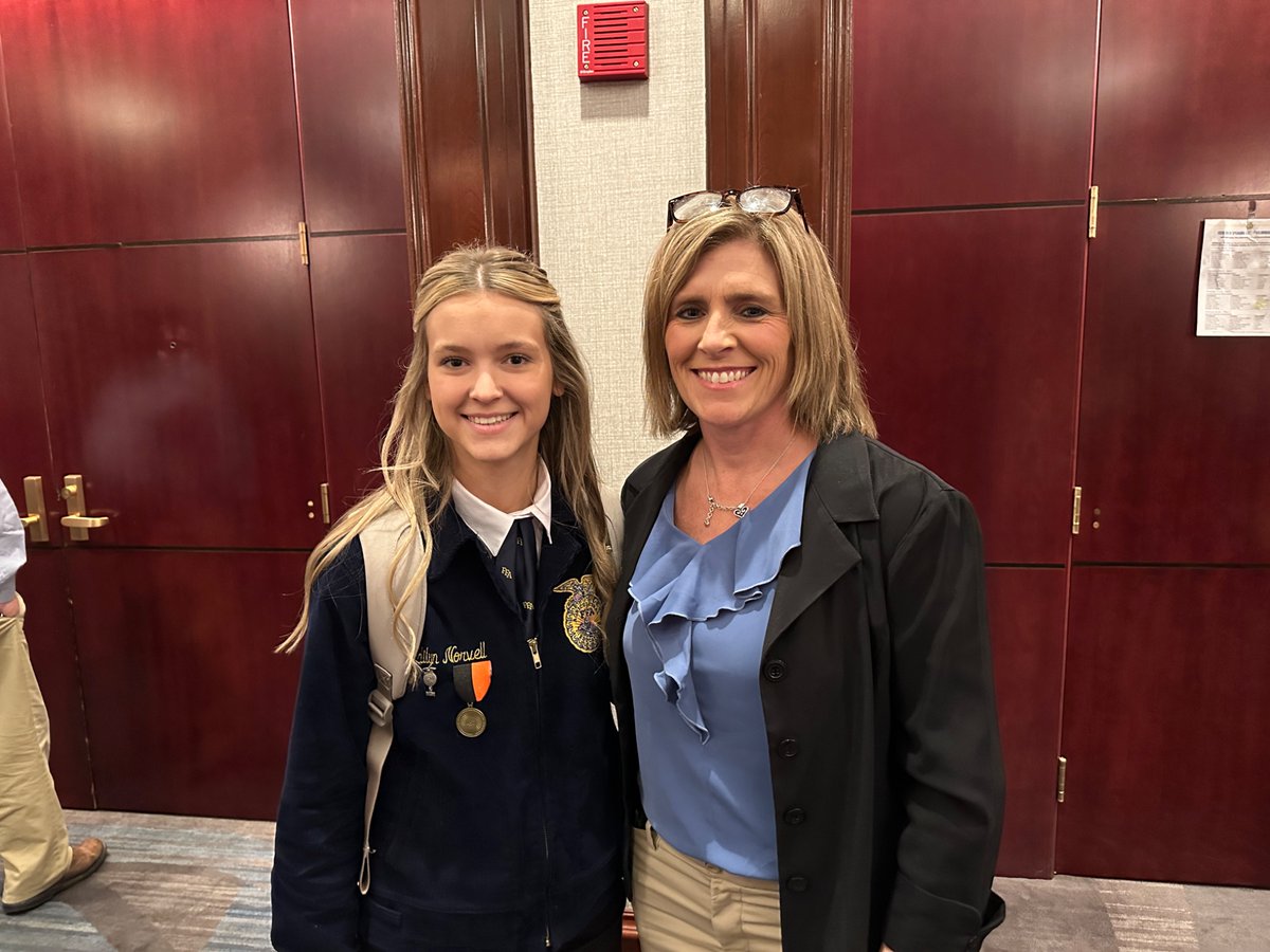 Madilyn Norvell of Amber Pocasset FFA to represent Oklahoma in the national Final Four for Creed speaking at the National FFA Convention in Indy- starting shortly