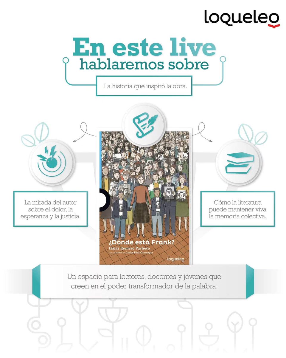 Se cumplen 40 años del Palacio de Justicia y por ello quiero invitarlos el próximo 6 de Nov a las 4:00pm a un en vivo desde <a href="/LoQueLeoSanti/">Loqueleo Santillana</a> en IG donde conversaremos sobre Dónde está Frank, mi novela. Los espero <a href="/Santillana_Col/">Santillana Colombia</a>