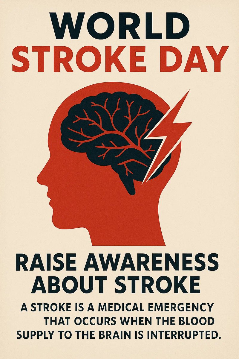 World Stroke Day reminds us that recovery isn’t only about regaining movement, it’s about rebuilding hope. Many survivors face depression, anxiety, and emotional changes. Let’s stand with them and make mental health a key part of stroke recovery. 💜 #WorldStrokeDay