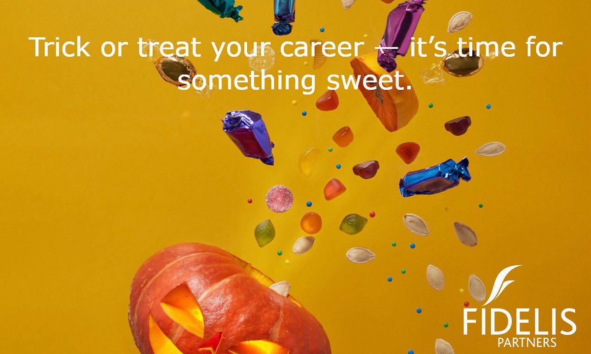 Trick or treat? 
If your current role feels more trick than treat, maybe it’s time for something new.
Explore FMCG &amp; Consumer opportunities with Fidelis Partners — where the roles are sweet, the clients are brilliant, and the career growth is real. No tricks. Just great careers.