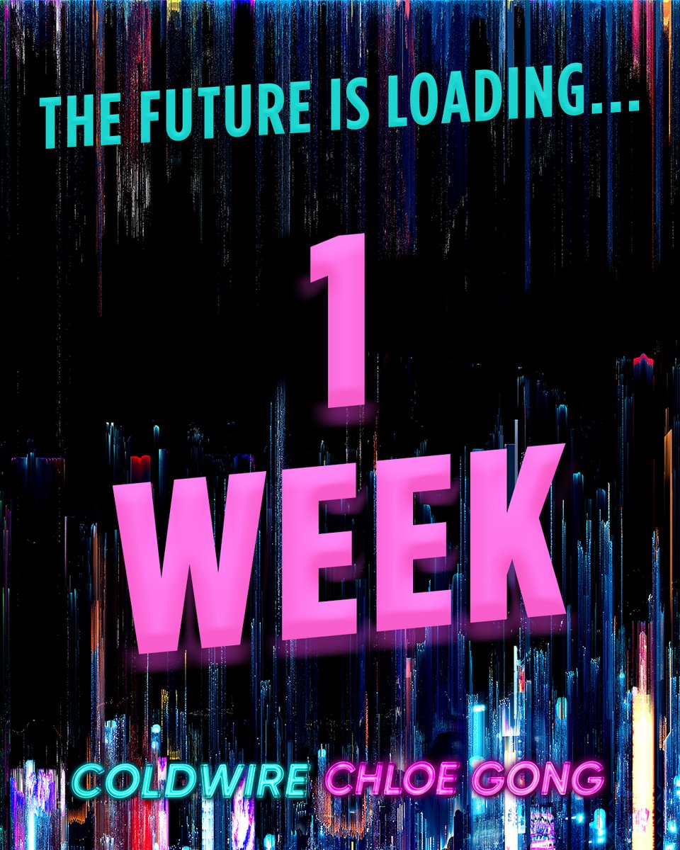simonteen's tweet image. Less than ONE WEEK to go until #Coldwire is here!!! simonteen.com/book/coldwire/ @thechloegong