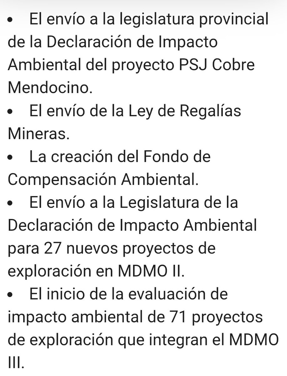 ⚒️🇦🇷 Cornejo profundiza la matriz minera de Mendoza con el envío de 5 proyectos de ley.

El gobernador mendocino anunció que promoverá que 71 proyectos mineros pasen a tener una evaluación ambiental, entre otras normas.

mineriaydesarrollo.com/noticias/2025/…