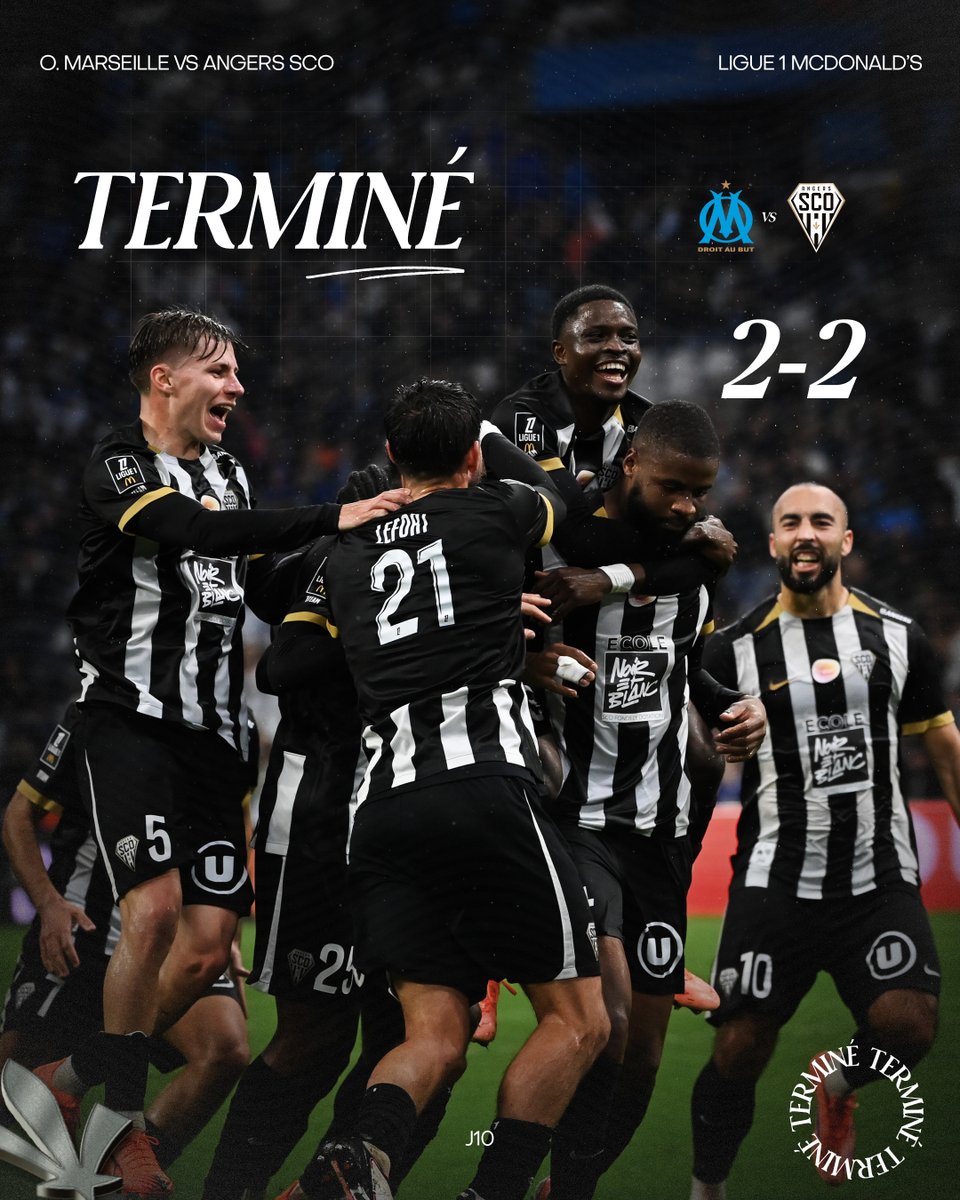 AngersSCO's tweet image. ⏱ 90’

⏹️ 𝗤𝗨𝗘. 𝗖'𝗘𝗦𝗧. 𝗠𝗘́𝗥𝗜𝗧𝗘́. 🖤🤍

Nos Noir&amp;amp;Blanc viennent décrocher le point du match nul dans les derniers instants grâce à un but d'Ousmane Camara 🙌