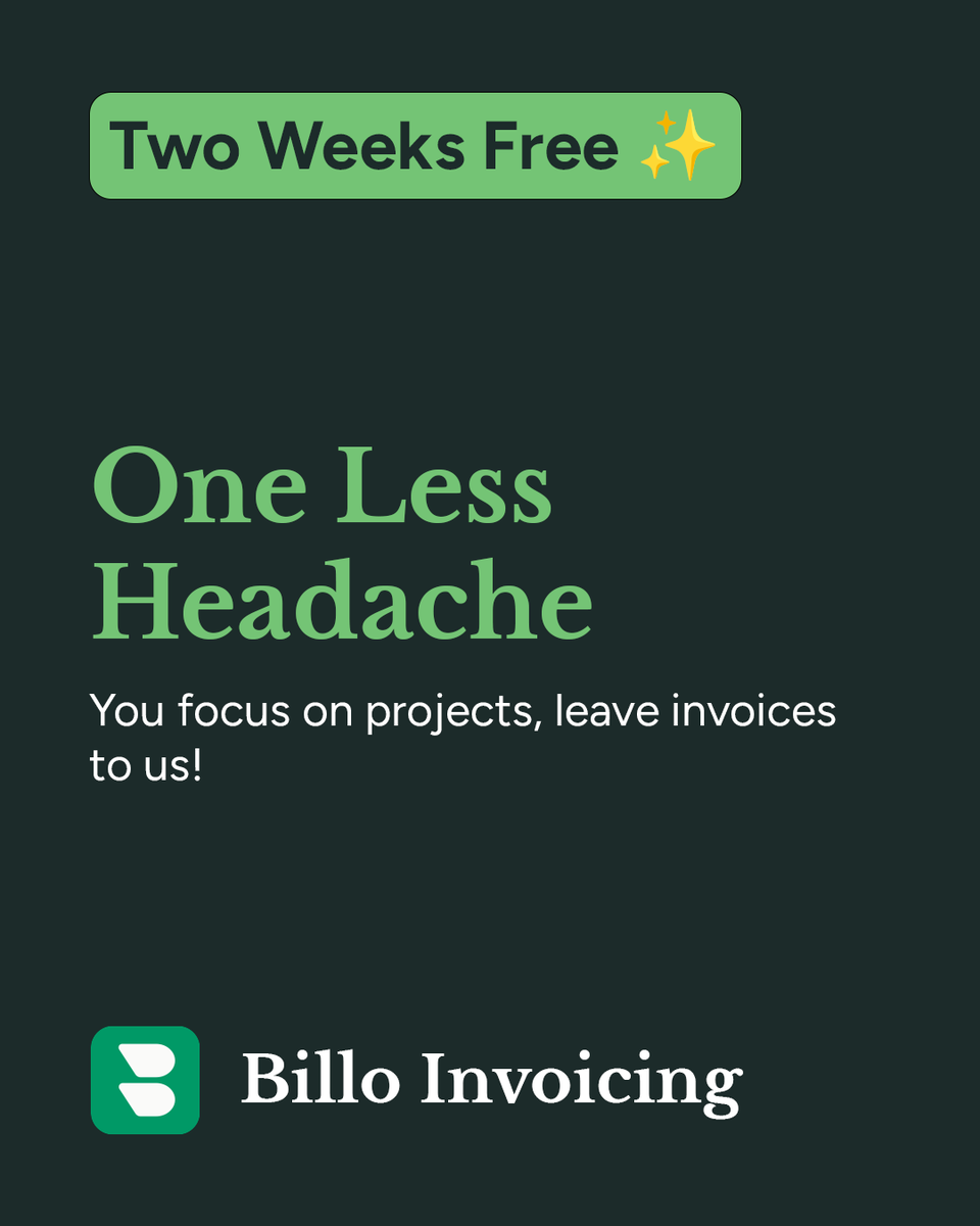 billoinvoicing's tweet image. You focus on projects. Billo handles invoices. Deal? ✅
#InvoicingMadeSimple #Productivity #BilloInvoicing