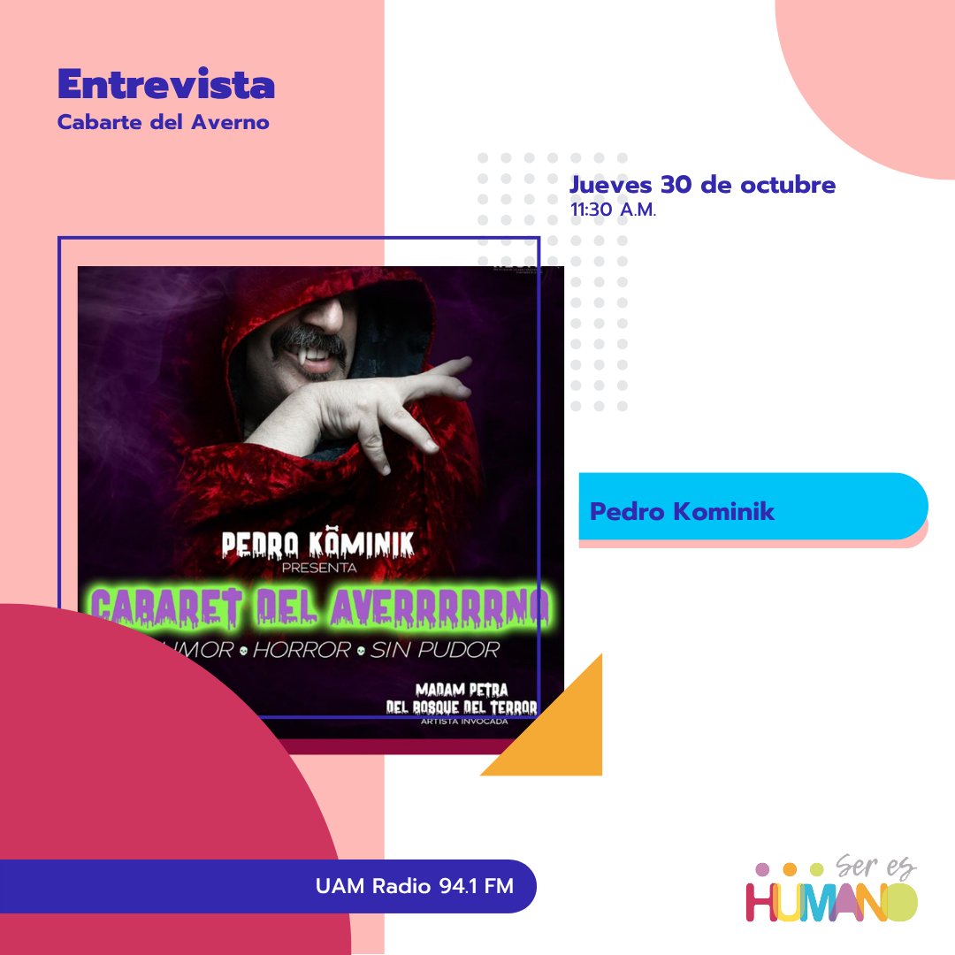 No te pierdas "Ser es humano"
.
🗓️ Jueves
🕑 11:00 a.m.
📻 Puedes escucharlo por #UAMRadio 94.1 FM (CDMX) o por uamradio.uam.mx
.
#UAM #SoyUAM #DerechosHumanos 
<a href="/la_de_rh/">💚La de RH 💜</a> @pedrokominik