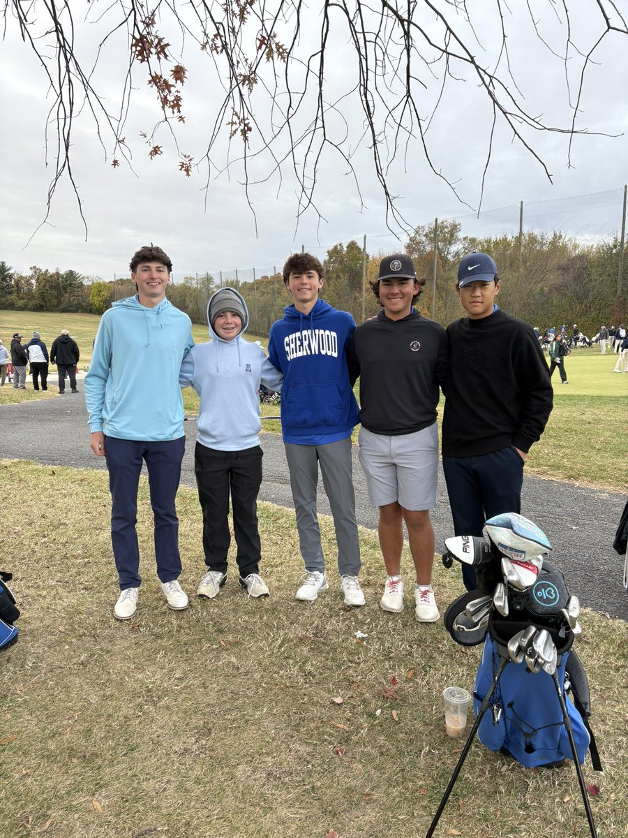 CoachAndre4008's tweet photo. Congratulations to the Sherwood golfers on a strong finish at the State Championship finals
Evan Bonnett - 4th place
Palmer Freed - tied for 5th place
Jack Henry - 33rd place
Jayden Shim - tied for 34th place
Grant Pugh - tied for 34th place https://t.co/LE70w9OzOv