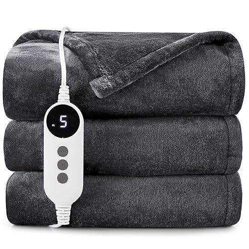 piecesofskrap's tweet photo. I just received HYLEORY Heated Electric Blanket Throw, 2-Layer Cozy Warm Flannel 50" x 60", Heating Blanket with 9 Heating Levels, 2/4/6/10 Hours Auto Off, Fast Heating Winter Blanket, Dark Grey - from bixton via Throne. Thank you! https://t.co/2KKQ9QmUYT #Wishlist #Throne https://t.co/xiNHqYT5r0