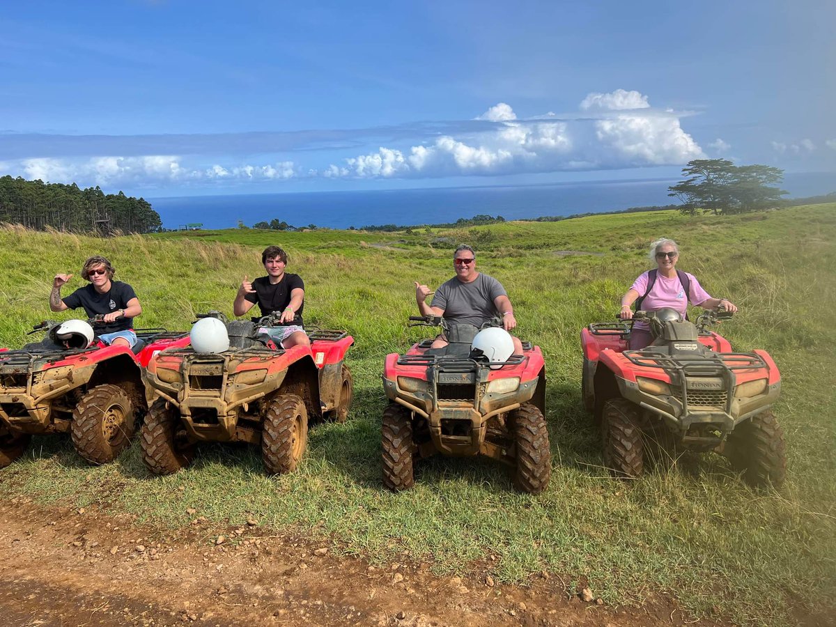 umaumaexp's tweet photo. 🌺ALOHA WEDNESDAY! 🌺
Ready for the adventure of a lifetime? Our Deluxe ATV Tour puts you behind the wheel with jaw-dropping panoramic views of the sparkling Pacific Ocean and the breathtaking Hamakua Coast! 🌊🏝️ 
https://t.co/JnrQG5MhcK 
#atv #Hawaii #adventures #adventuretime https://t.co/D1a2im7a0j