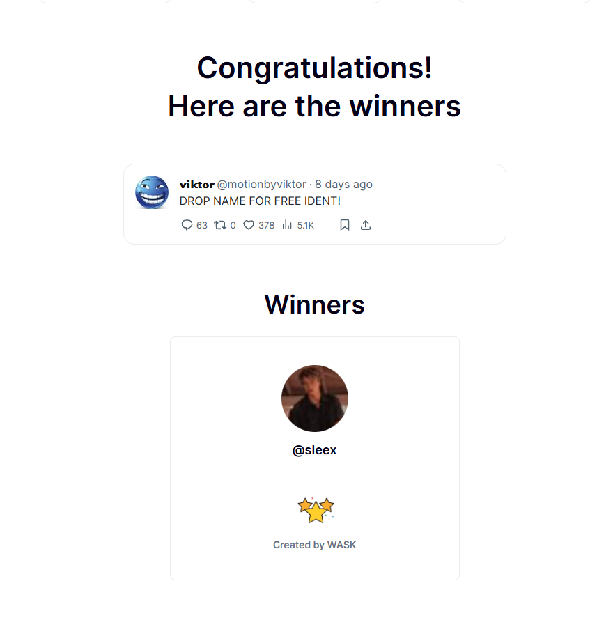 motionbyviktor's tweet image. Congrats! @sleexfn 🎉🎉