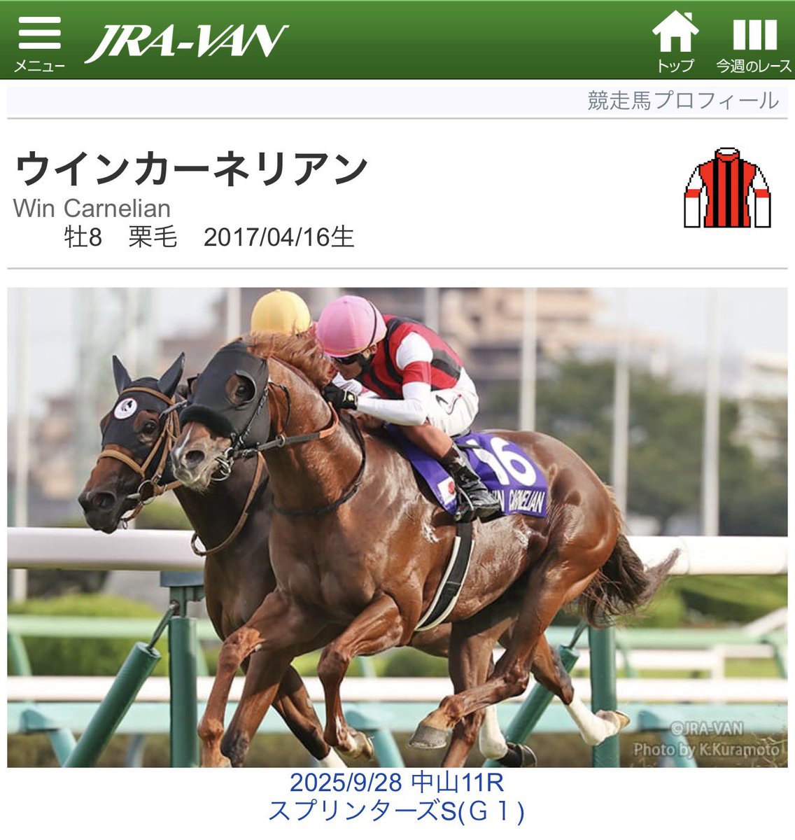 片側二車線の広い国道を順調に流している時に、急にブレーキ踏んでウィンカー出さずに左折してく野郎がたまにいます

思わず独り言で「ウィンカー無ぇのかー」

その後10分くらいは頭の中でウインカーネリアンが駆け巡りますデス

あ、おはようございますデス😻