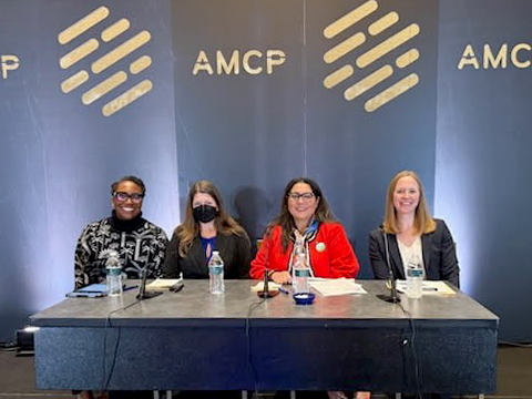 TXpharmAssn's tweet image. TPA CEO RoxAnn Dominguez spoke today at the @amcporg Nexus conference in a panel discussion entitled, &quot;Navigating Vaccine Policy and Practice,&quot;  which examined how policy developments, payer strategies &amp;amp; employer benefit designs influence vaccine access and coverage. #AMCPNexus