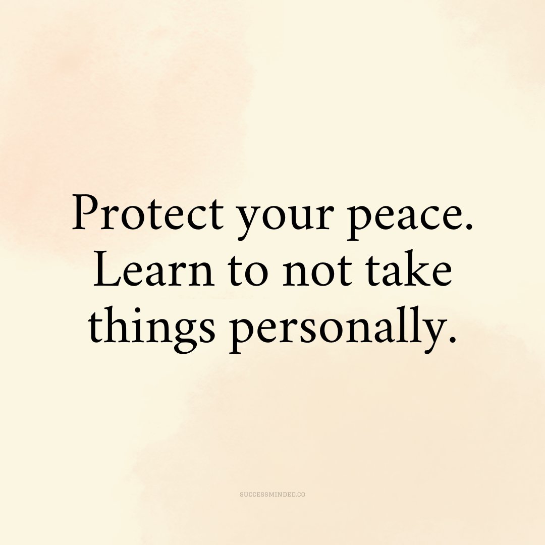 _SuccessMinded_'s tweet image. Protect your peace..