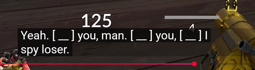 Sea_Ravioli's tweet image. Hey @TeamYouTube my video is getting &quot;not suitable for ads&quot; because my friend called somebody in a video game a &quot;Kunai Spy Loser&quot; (referring to the weapon, the Kunai). Your automated system thinks it&apos;s a slur:
&quot;[___] I Spy&quot;

THAT WAS NOT SAID!! My appeal keeps getting denied. &amp;lt;/3