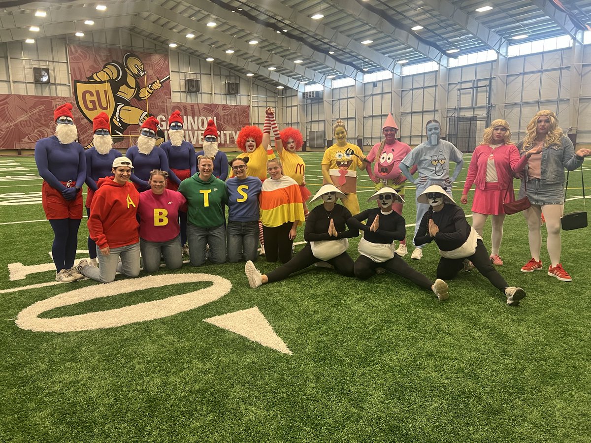 Gannon_Softball's tweet photo. Halloween Practice 2025 did not disappoint!π»π§‘πVote in our Instagram poll or comment below for the best costume! Even President Iwanenko couldnβt resist joining the fun! #goknights #knightnation #gusb #team50 #family #halloween #halloweenpractice https://t.co/jKs5wh4iWN