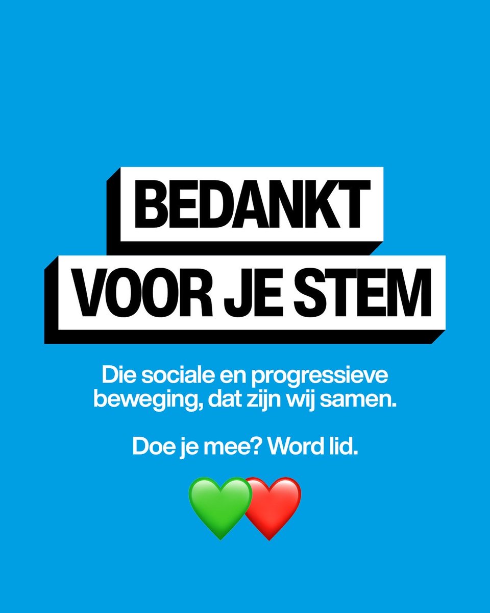 Dit is het moment om lid te worden van GroenLinks-PvdA.

Sluit je aan: groenlinkspvda.nl/word-lid/