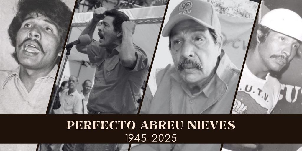 ✊¡Honor y gloria a la memoria imperecedera del camarada Perfecto Abreu Nieves!

📄Acuerdo de duelo del Buró Político del Comité Central del Partido Comunista de Venezuela
prensapcv.wordpress.com/2025/10/29/acu…

❤️ Comparte