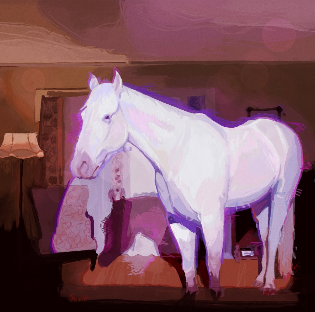 I really hate this piece and gave up on it in the final half hour so that’s why it looks so weird #twinpeaksart