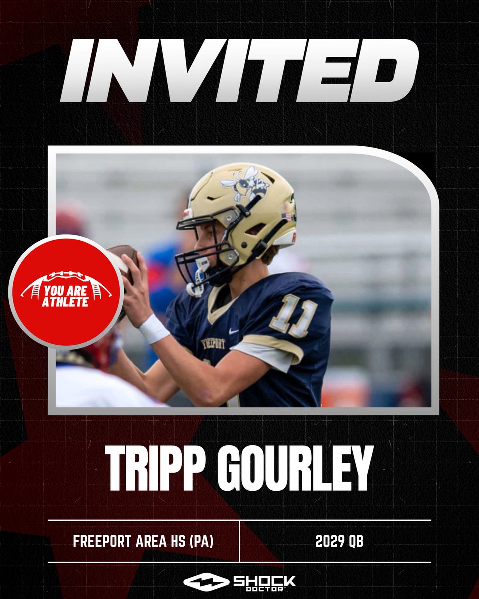TrippGourley's tweet photo. Thank you @youareathlete and @ShockDoctor for the invite. Can’t wait to compete💪. https://t.co/GAeRfNMccs