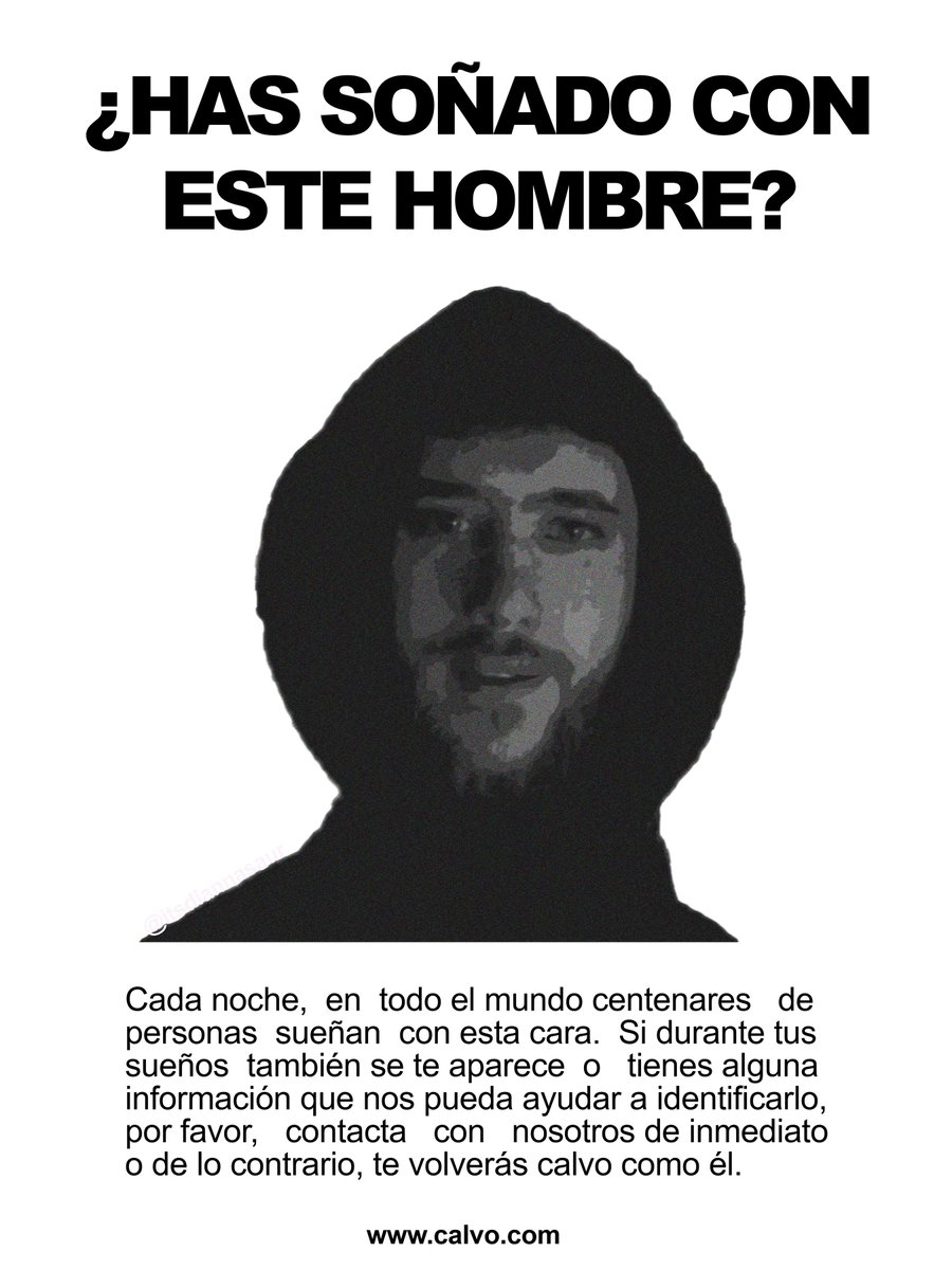 ¿Has soñado con este hombre?
Cuidado, podrías quedarte calvo.
<a href="/TheCarolos/">Carola</a>