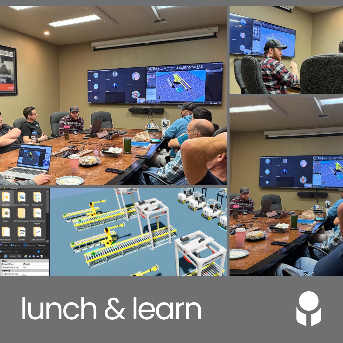 Concept_Systems's tweet image. Thanks to Jeremy Goodrich for leading our Lunch &amp;amp; Learn on Rockwell’s Emulate3D

#emulate3D #rockwellautomation #digitaltwin #automation #industrialautomation #lunch #learn #training