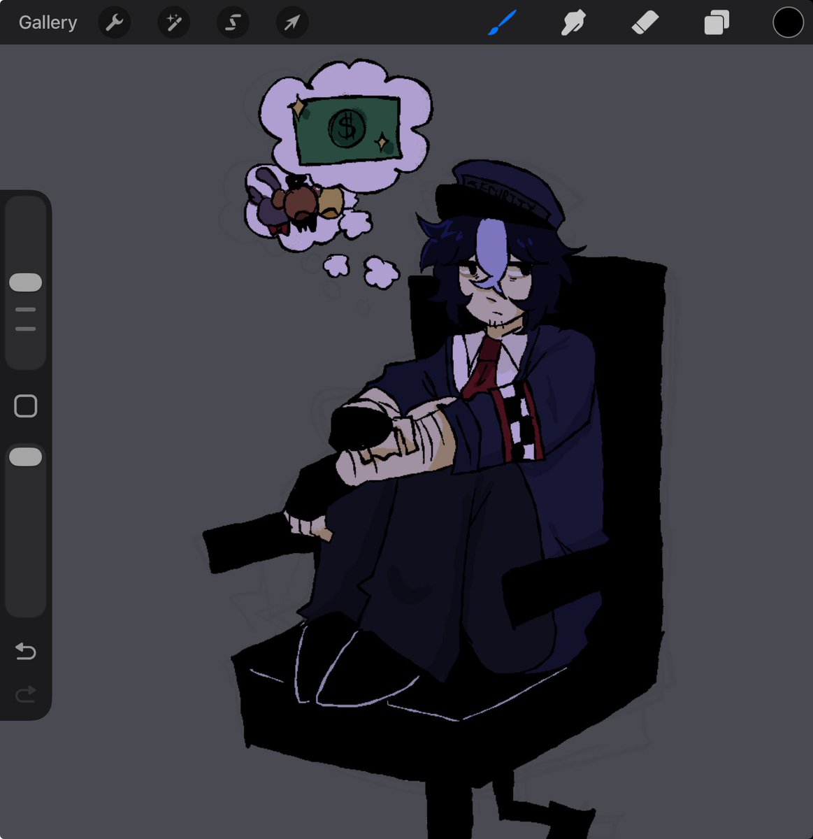 Seabassthing's tweet image. He just wants his paycheck