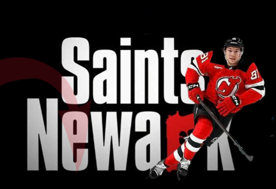 DevilsJointX's tweet photo. In his 1st 10 games as a NJ Devil, Arseny Gritsyuk has proved to be a very special addition to this team. As of today, Mr. Gritsyuk is canonized an Official Saint Of Newark. He has become beloved in record time. Thank you Devils fans!
#NJDevils #NHL #SaintsOfNewark https://t.co/kiv7ohoFCQ