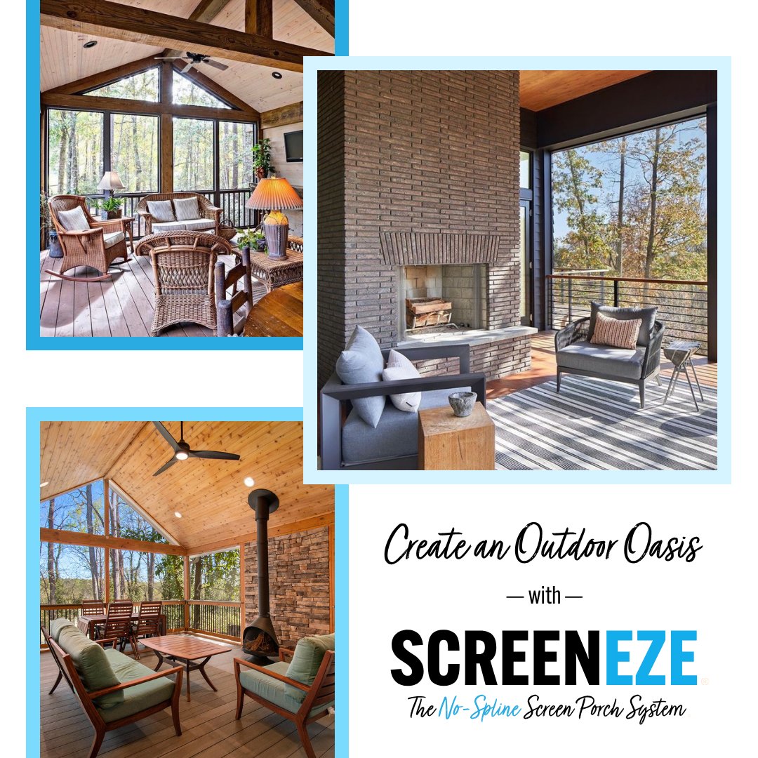 SCREENEZE's tweet image. Bring the backyard of your dreams to life with SCREENEZE®! ☀️

From relaxing mornings to sunset gatherings, your perfect outdoor oasis is just a few steps away. 🌿✨

#screeneze #screenporch #backyard #nobugs #nospline #outdoors #deck #contractor #fall #ilovemyporch #porch