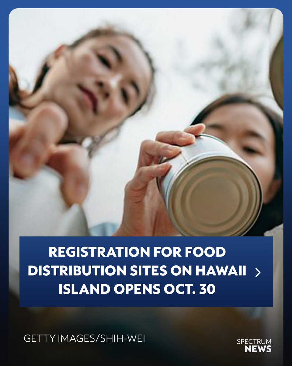 SpectrumNewsHI's tweet photo. With SNAP benefits set to pause Nov. 1, Aloha in Action, Vibrant Hawaii’s islandwide emergency response effort, is opening 12 community food distribution sites for Hawaii Island residents in need of essential food supplies.
🖊Spectrum News Staff
 https://t.co/ikWhCrzSr8 https://t.co/YIaIerJZbc