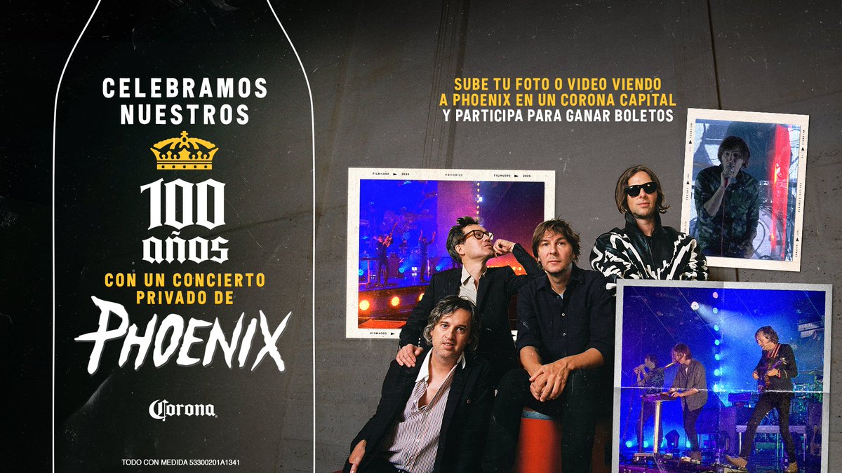 <a href="/Corona_MX/">Corona MX</a> celebra 100 años dando el Extra con México con un concierto Extra especial con Phoenix en la CDMX 🎸
Participa para ganar accesos 🎟️:

1️⃣ Da like❤️ y RT🔁
2️⃣ Responde a este tweet con una foto que muestre que eres el fan que más da el Extra, usando el HT #Corona100Años