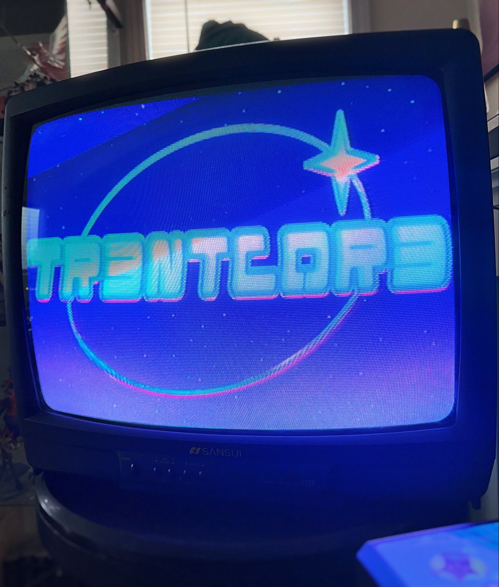 Seeing my art on a CRT TV just feels right!! &gt;w&lt; SO MUCH SOUL!!!!!!