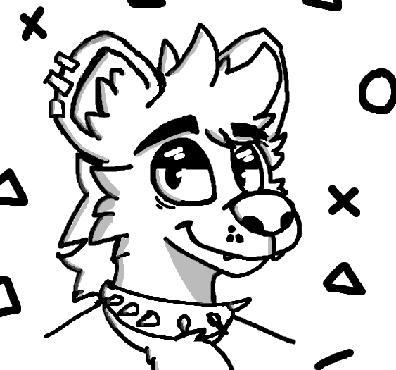 dashydoggo's tweet image. i am super bored so i drew this edgy wolf yeen dude