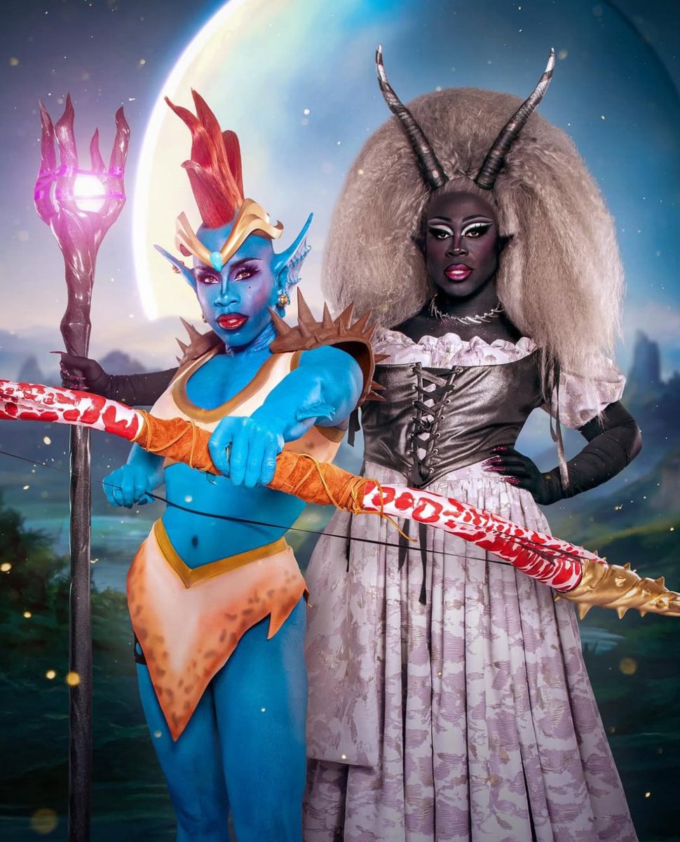 imsisterdaniel's tweet photo. BOB AND MONET DRESSED AS GERTIE AND TROYANN! HI QUESTING QUEENS!!! OMFGGG https://t.co/weuUTjUpCb