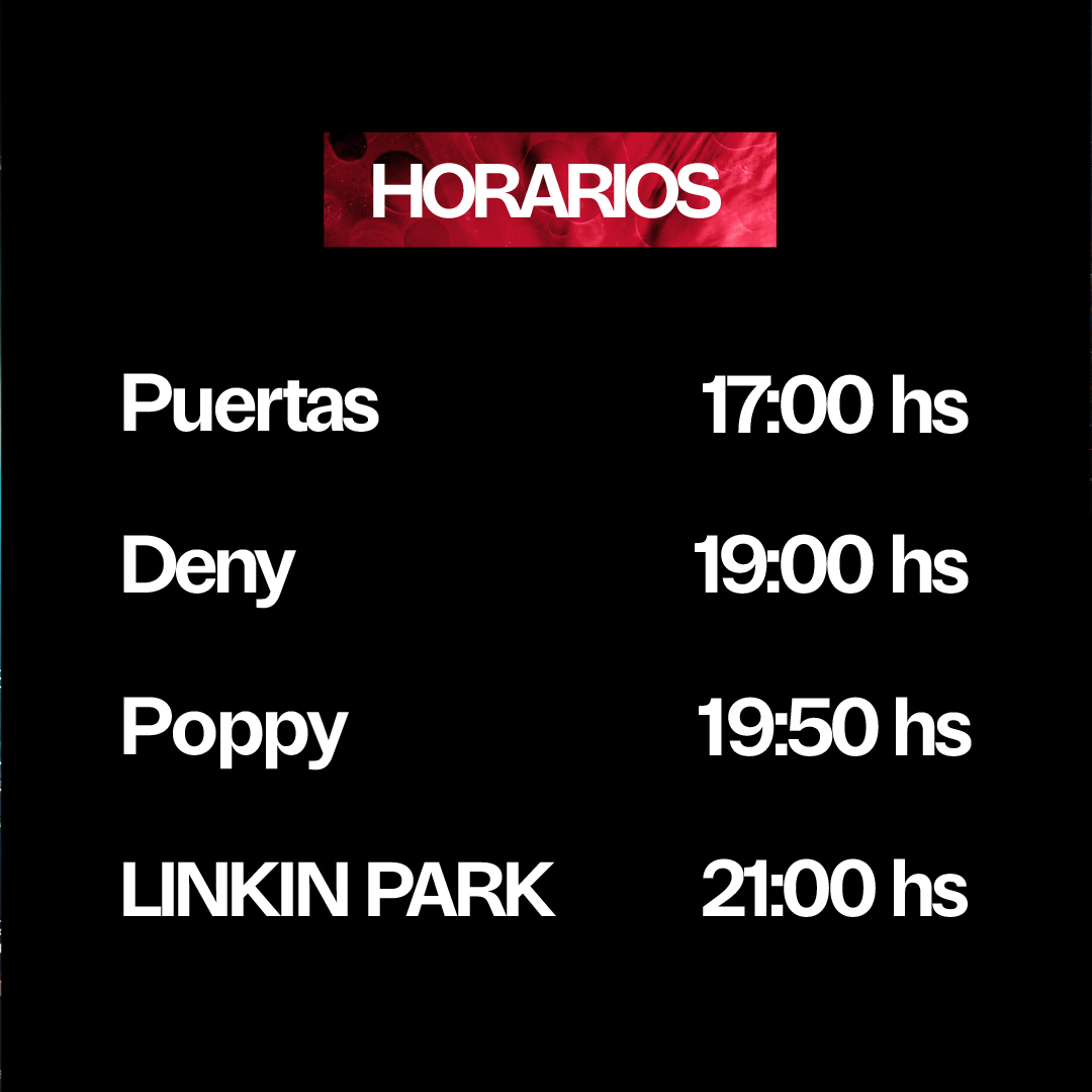linkinpark's tweet photo. Argentina - here is everything you need to know about our show at Parque de la Ciudad on October 31st.
🎫 Last tickets available through https://t.co/qkJUk4yDlY.

Argentina - todo lo que tenés que saber sobre nuestro concierto en Parque de la Ciudad.
🎫 Últimos tickets a través de https://t.co/qkJUk4yDlY.