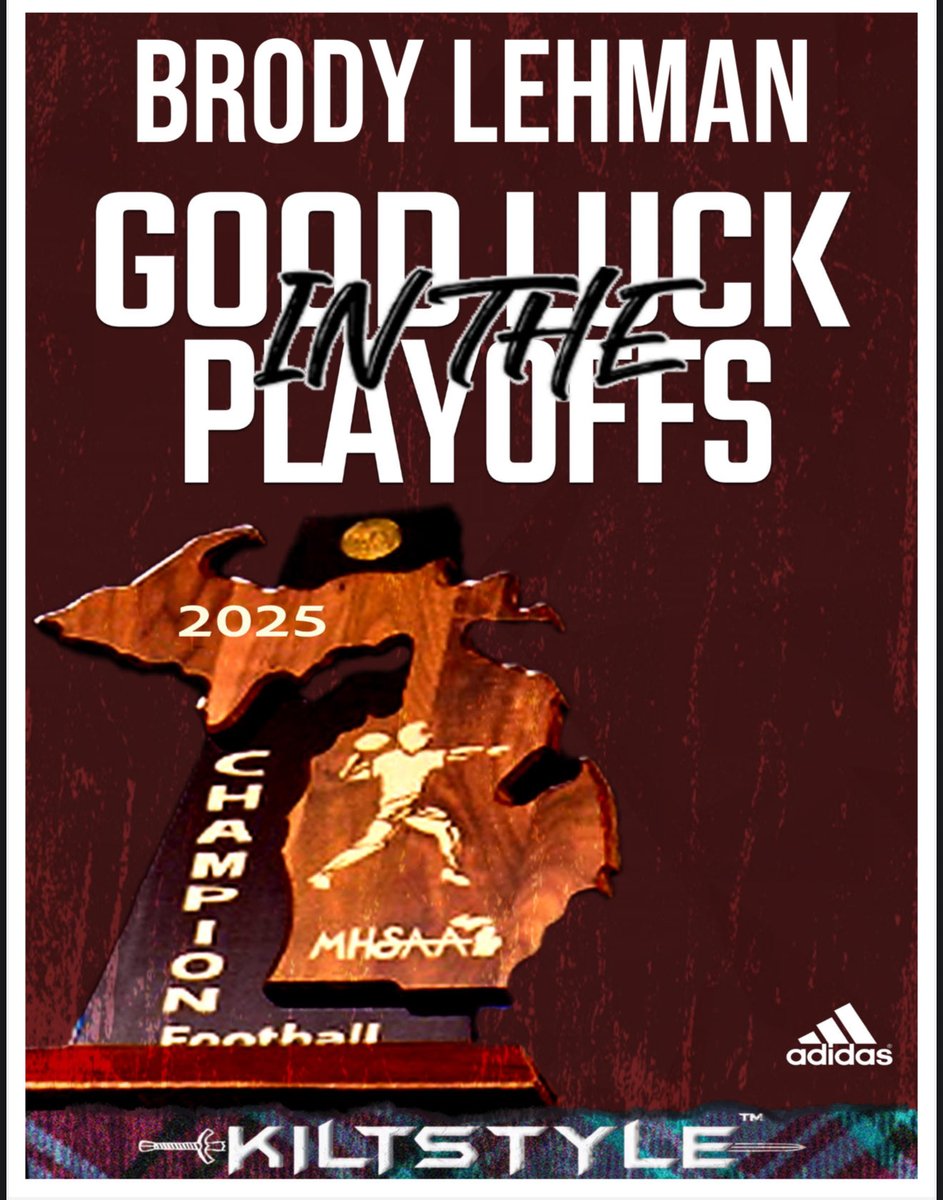 Thank you <a href="/AlmaCoachCole/">Scotty Cole</a> for the good luck wishes! <a href="/AlmaScotsFB/">Alma College Football</a> <a href="/CoachCouchAlma/">Jason Couch</a> <a href="/Ryan_Ettinger1/">Ryan Ettinger</a> <a href="/CoachP_Alma/">Jason Polmanteer</a> <a href="/CoachBalhorn/">Coach Balhorn</a> <a href="/CoachHill_41/">Ty Hill</a> <a href="/lowellfootball/">Lowell Football</a>