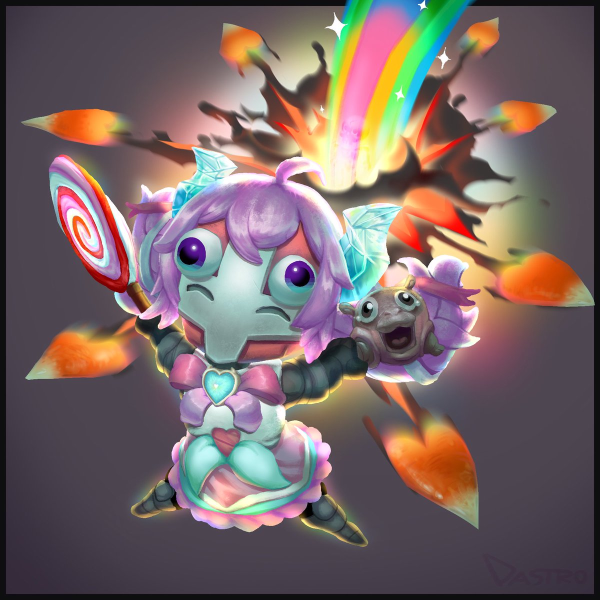 DastroArt's tweet photo. Castle Crashin' Chibster #chibmin https://t.co/EK3p0E1Lq5