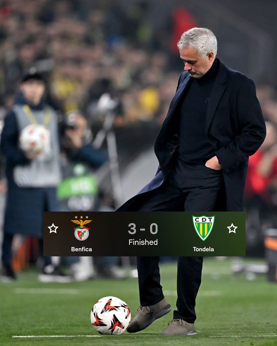 Benfica qualifies for the Semi-Finals of the Portuguese League Cup

The Mourinho effect in full swing 🔥

We moveee ❤️🤍🦅