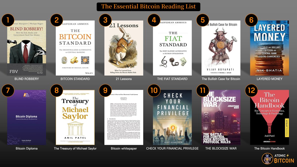 📚 Bitcoin Books (English) - 영문 비트코인 책 읽는 순서입니다. - 몇 개는 영문책이 없는 관계로 한국어 버전과  조금 다릅니다. - Some titles do not have English editions, so the list may