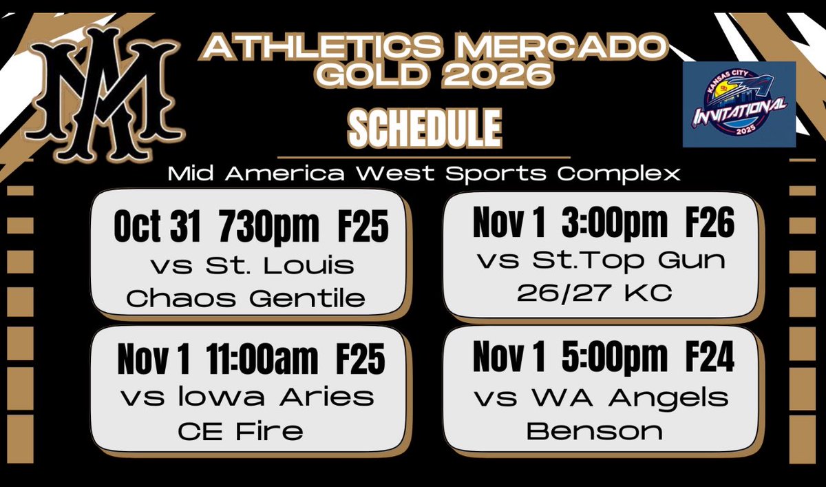 Headed to Kansas City on Friday! Excited to be back with my team. Come check us out! 🖤🤍