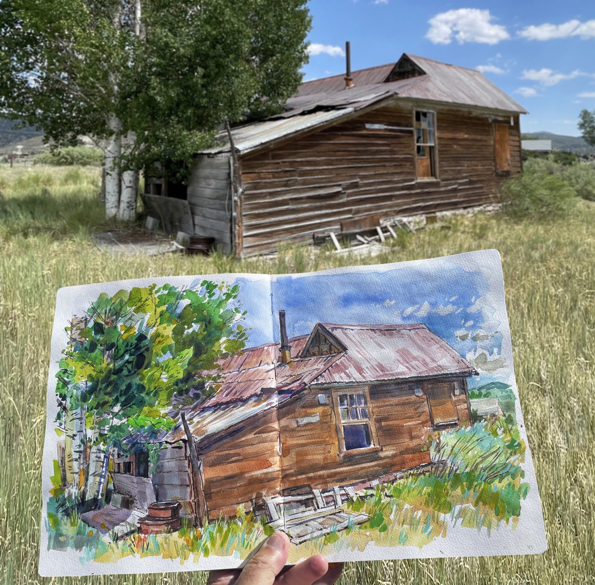 garygeraths's tweet image. 3 week watercolor and ink painting adventure up in the Sierra Nevadas mountains outside of Bridgeport. Beautiful deep canyons, granite walls, sparkling waterfalls and ancient Bristlecone pines…loved painting up in the cool weather and fresh air.