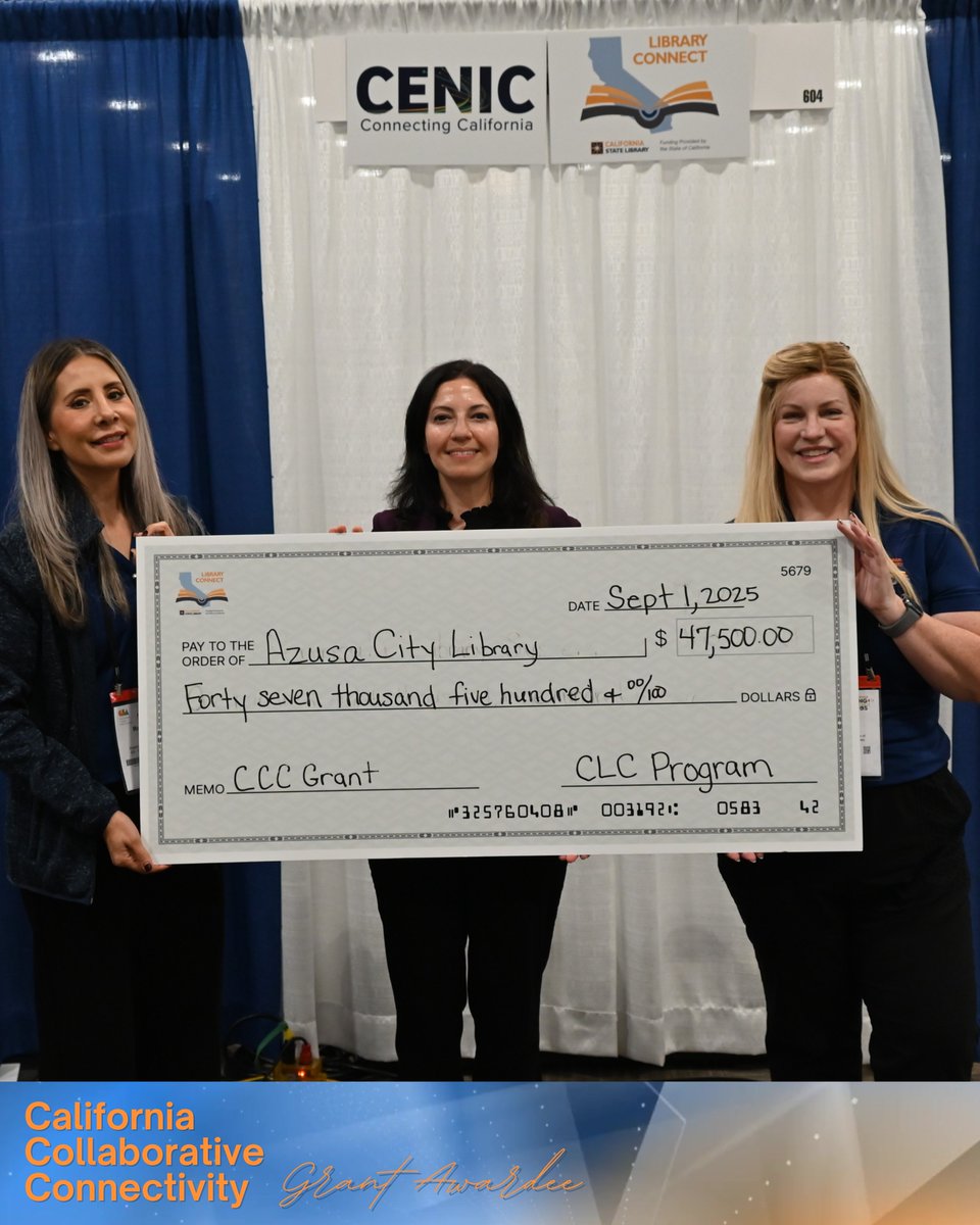 Congrats to the CCC Grant recipients! Your creativity and dedication are powering digital learning and access across California. 
It was a joy meeting you at the #CLAConference — here’s to continuing the impact! 
#CCCGrant #CALibraries #CLC #CommunityInnovation #DigitalEquity