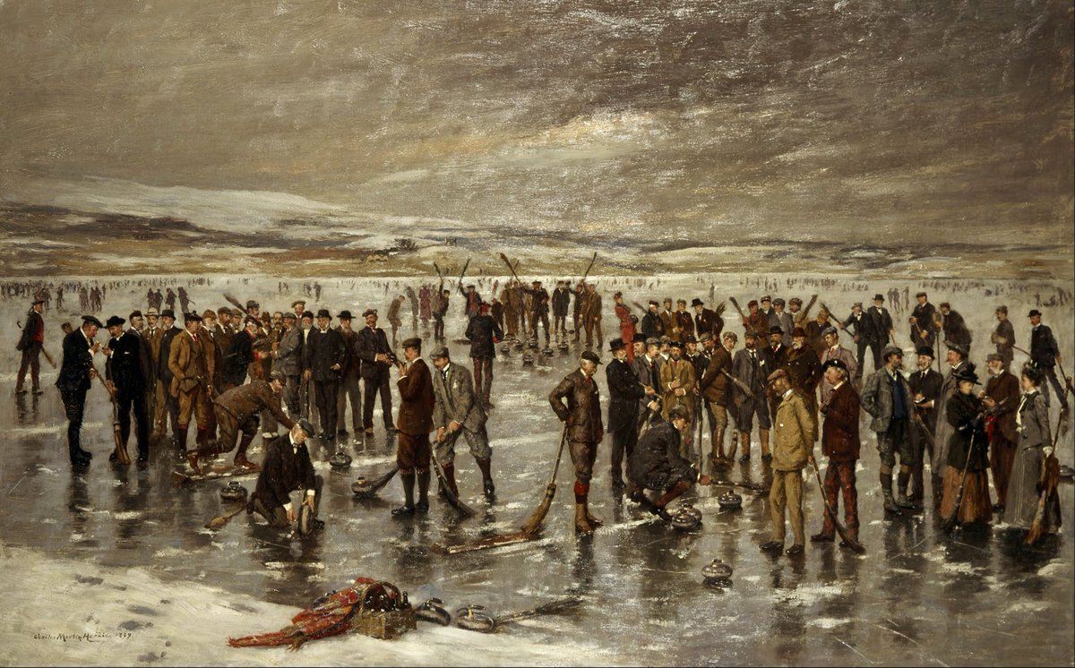 Curling at Carsebreck by Charles Martin Hardie, 1899.
