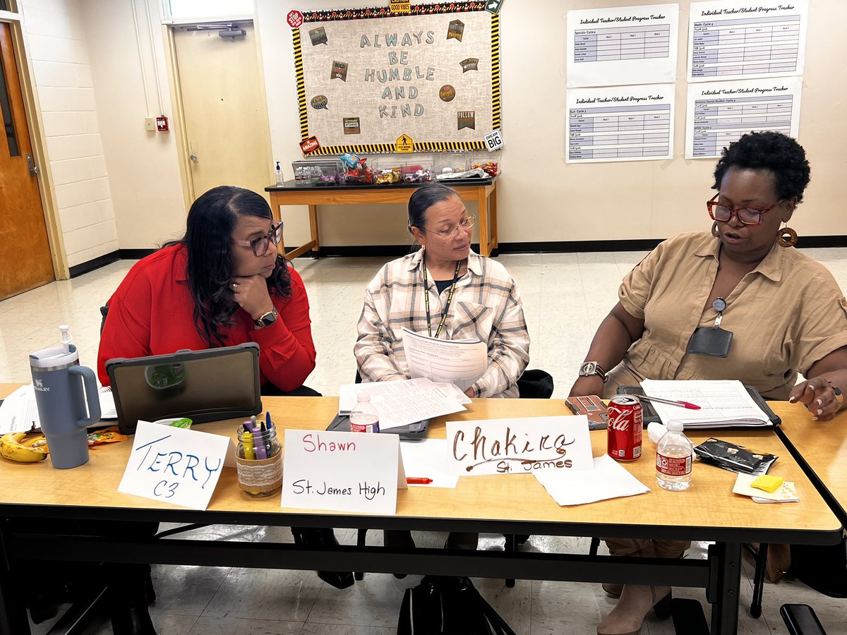 SwiftStudy1's tweet image. Leaders in @SJP_Schools brought their A-game today as we calibrated our understanding of instructional excellence! When we focus on what students show us, we unlock the key to stronger instruction and higher achievement for every learner!💡✨
@NIETteach @doelouisiana