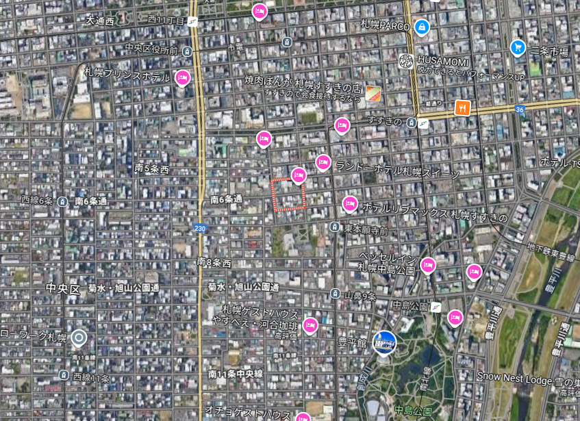 sapporolife2021's tweet image. 【ヒグマ速報】
30日00:20ごろ札幌市中央区南6条西8丁目でクマのような動物の目撃情報⚠️
人気ラーメン店「信玄」がある区画。警察の現地調査で痕跡は出ていないものの、昨夜は札幌南高の付近(南17条西6丁目)での目撃情報もあり、ご注意ください。
#札幌市 #ヒグマ注意報