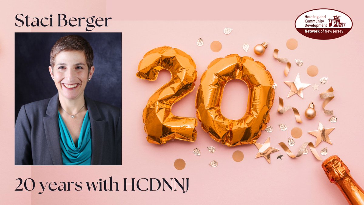 Today is a HUGE milestone for the Network, as our President &amp; CEO <a href="/staciberger/">staciberger</a> celebrates 20 YEARS with HCDNNJ! 👏👏👏

Congratulations Staci! Thank you for your many years of unwavering dedication &amp; powerful leadership.