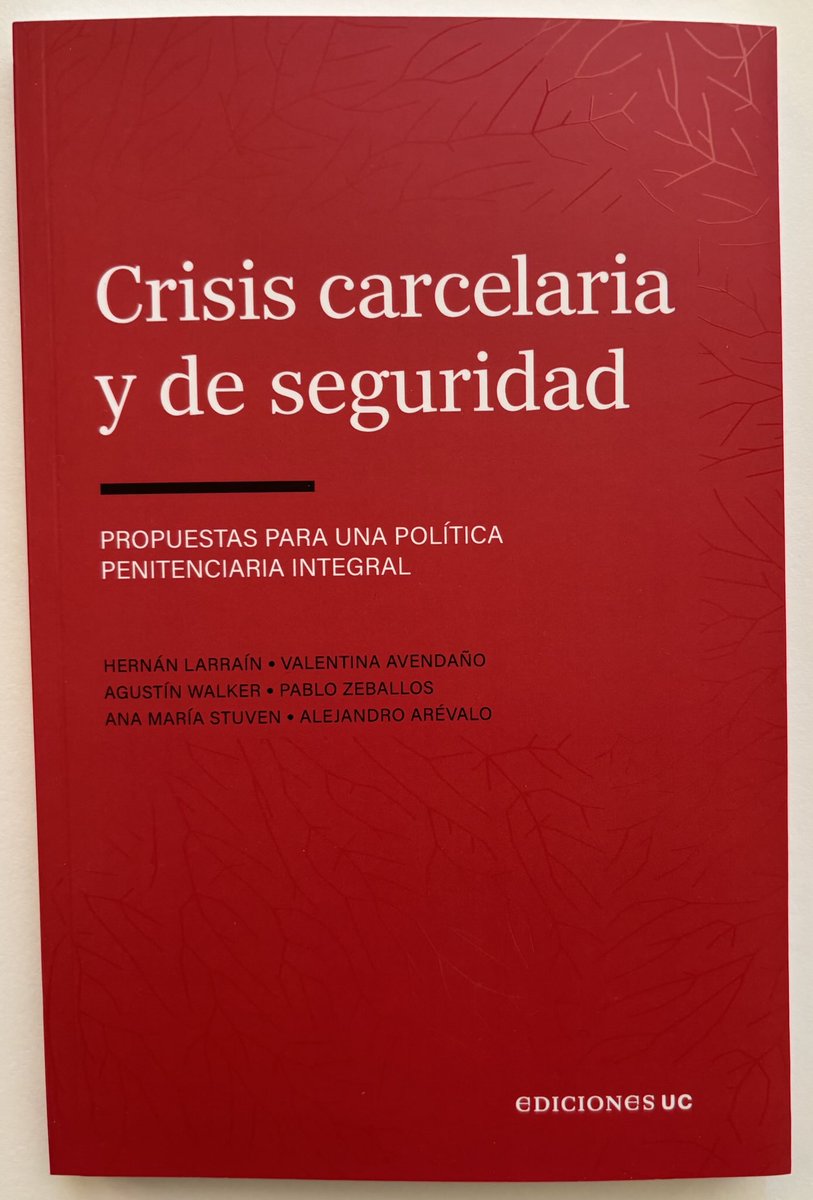 Nuestro libro!   Autores: Ana María Stuven, Valentina Avendaño, Pablo Zeballos, Agustín Walker, Alejandro Arévalo y el suscrito.
Una contribución para un debate serio, objetivo, alejado del populismo y de sesgos ideológicos.
Ediciones UC